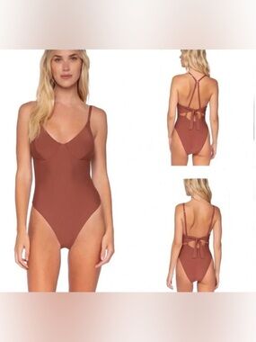 Swim System Over The Shoulder One Piece Swimsuit Size Medium